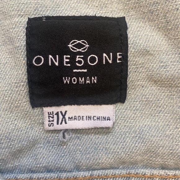 ONE5ONE Distressed / Ripped Denim Jacket 100% Cotton - Picture 14 of 14